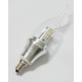 6-Pack LED Candelabra Bulb Daylight Dimmable E12 6W 60W 60 Watt 3850 - 4250k Natural Daylight Bent Tip